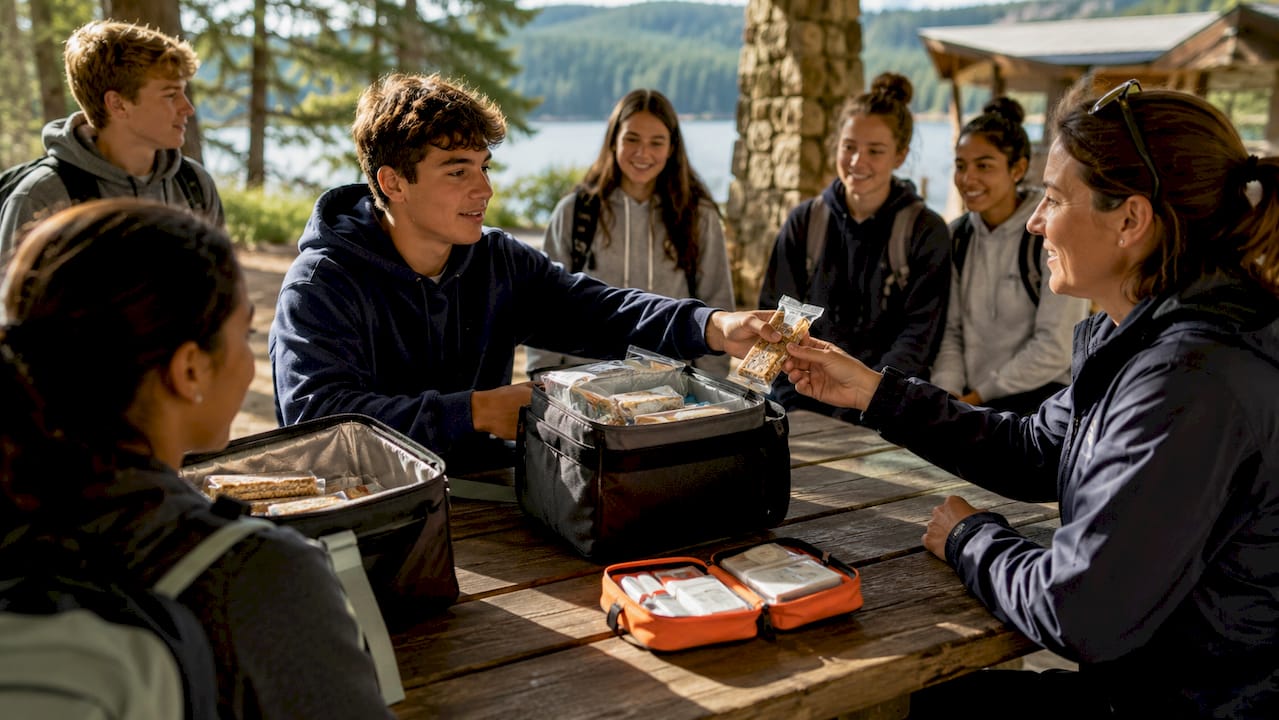 school tours: group meal planning playbook for coordinators 2 students using an emergency travel snack kit